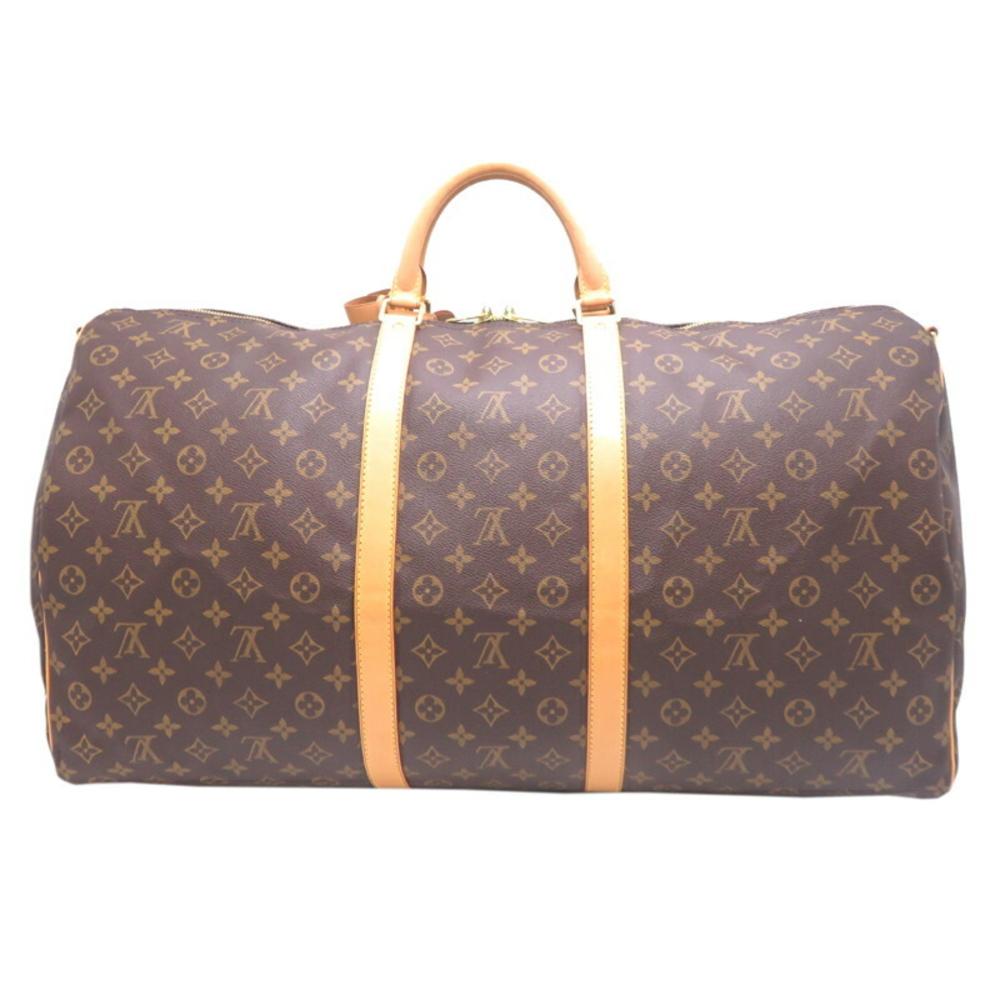 Brown Canvas Louis Vuitton Keepall