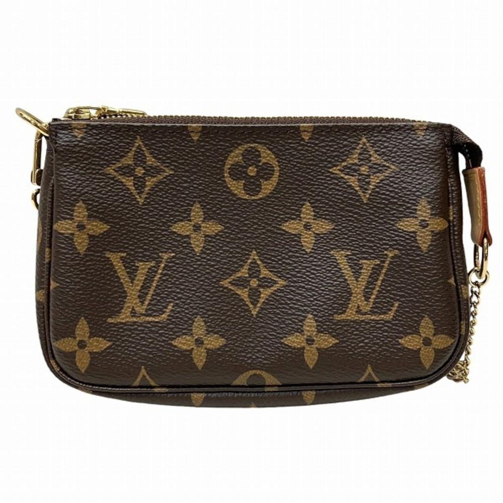 Brown Canvas Louis Vuitton Pochette Accessoires
