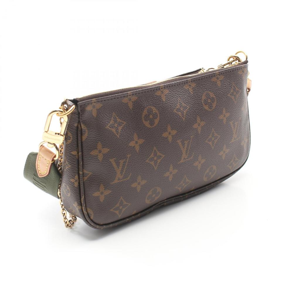 Brown Canvas Louis Vuitton Pochette Accessoires