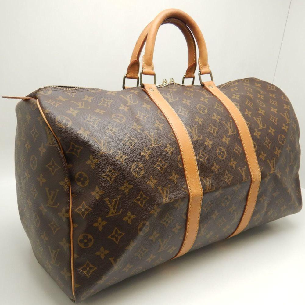 Brown Canvas Louis Vuitton Keepall