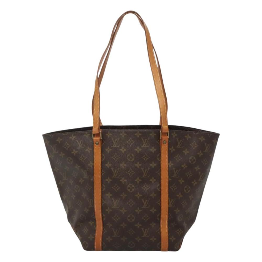 Brown Canvas Louis Vuitton Sac Shopping