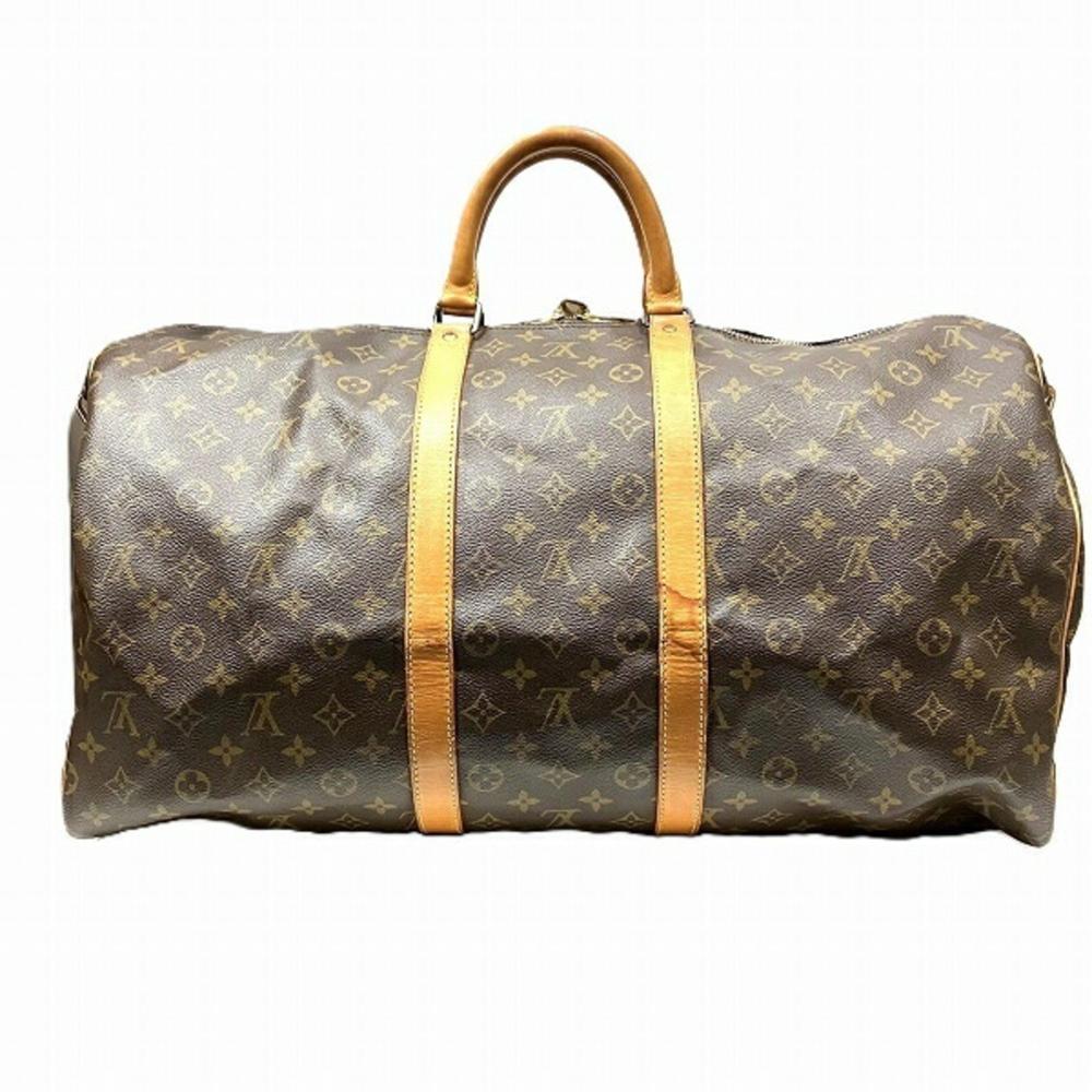 Brown Canvas Louis Vuitton Keepall