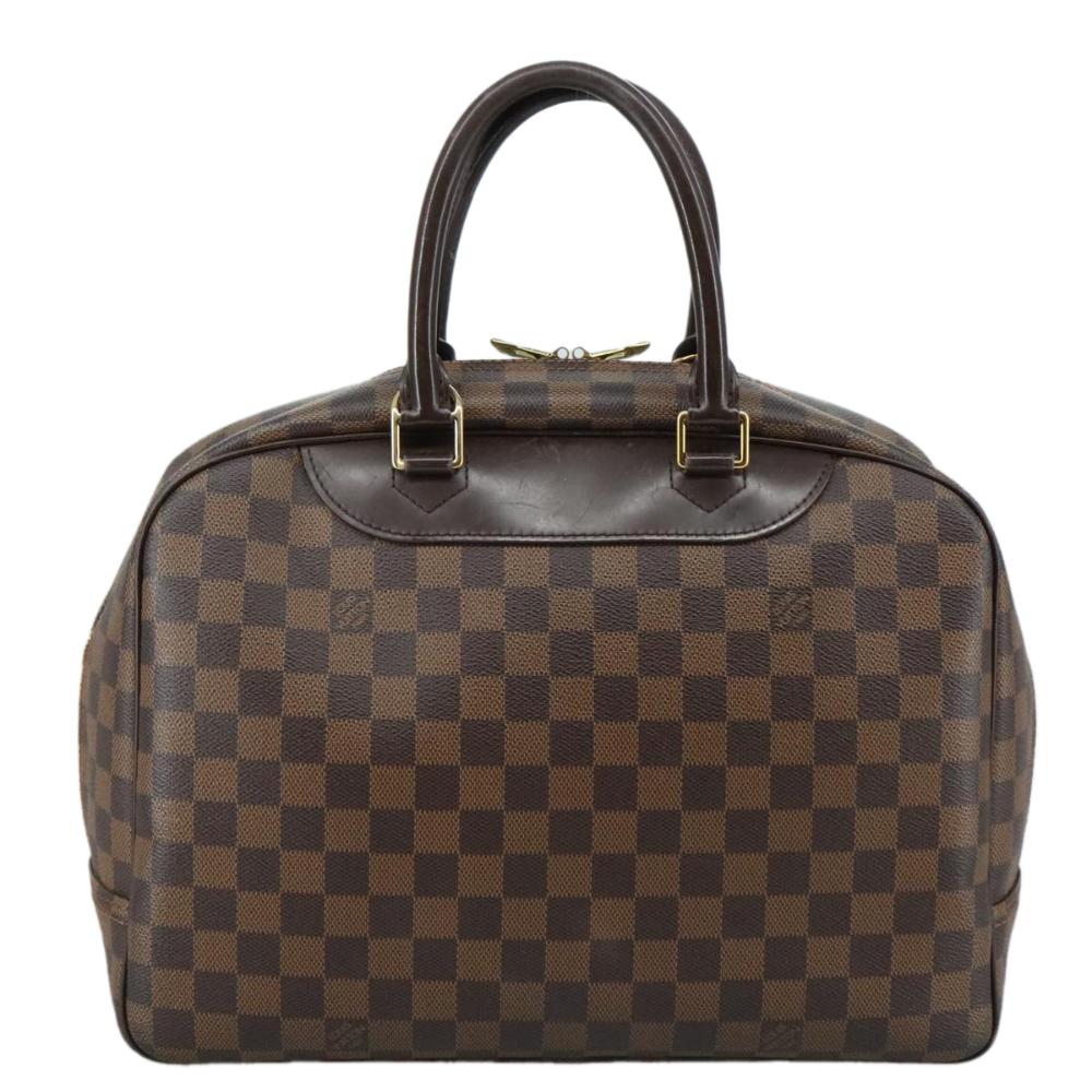 Brown Canvas Louis Vuitton Deauville