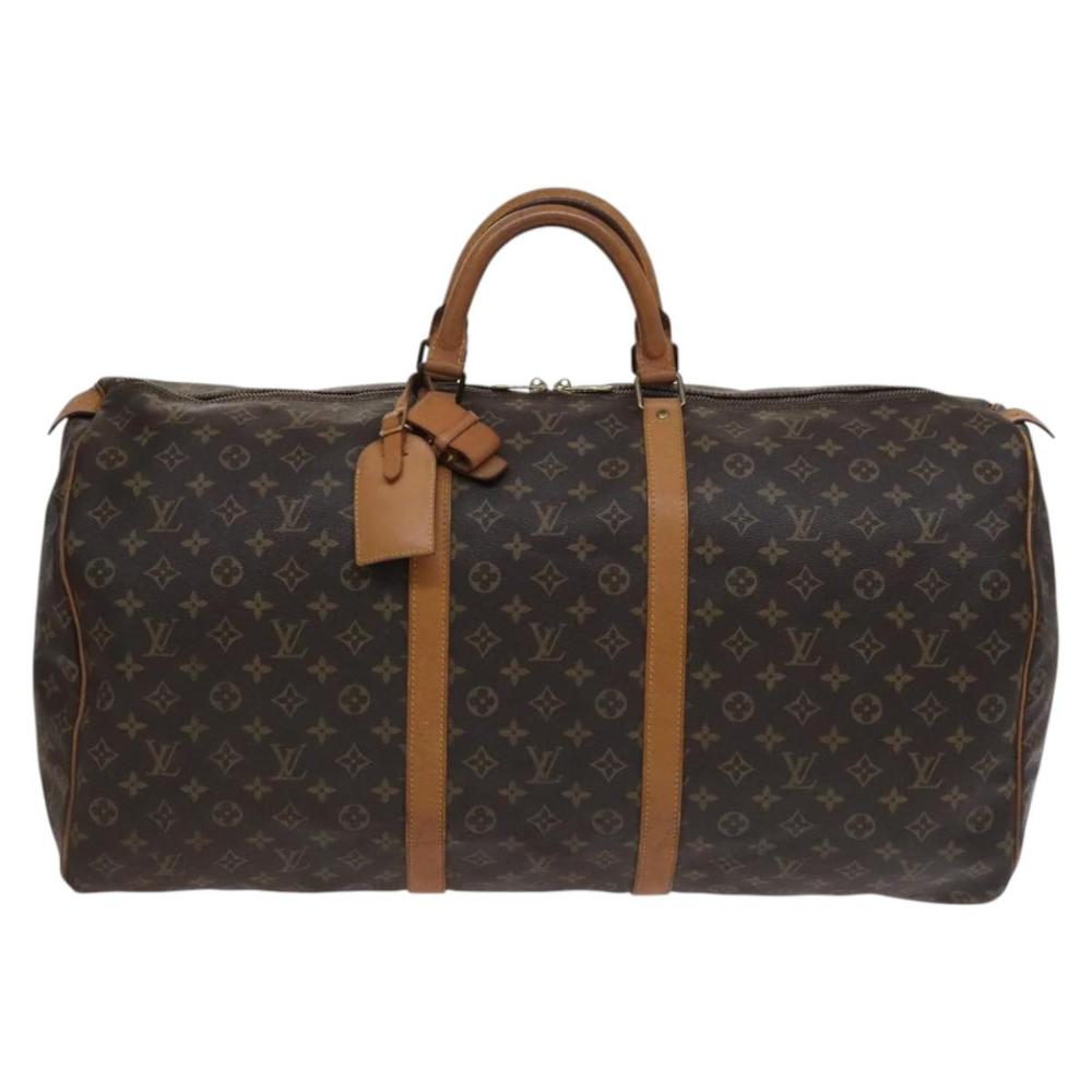 Brown Canvas Louis Vuitton Keepall