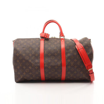 Brown Canvas Louis Vuitton Keepall