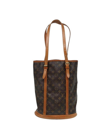 Brown Canvas Louis Vuitton Bucket Bag