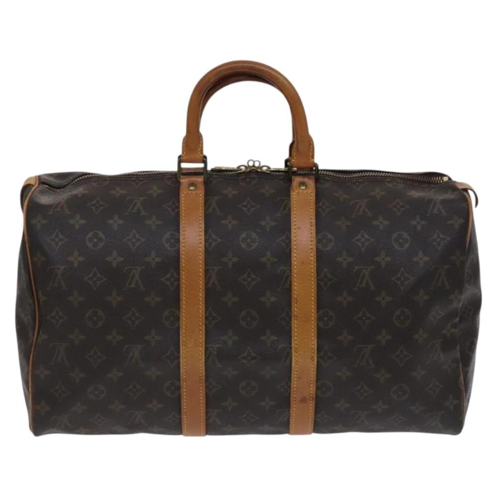 Brown Canvas Louis Vuitton Keepall