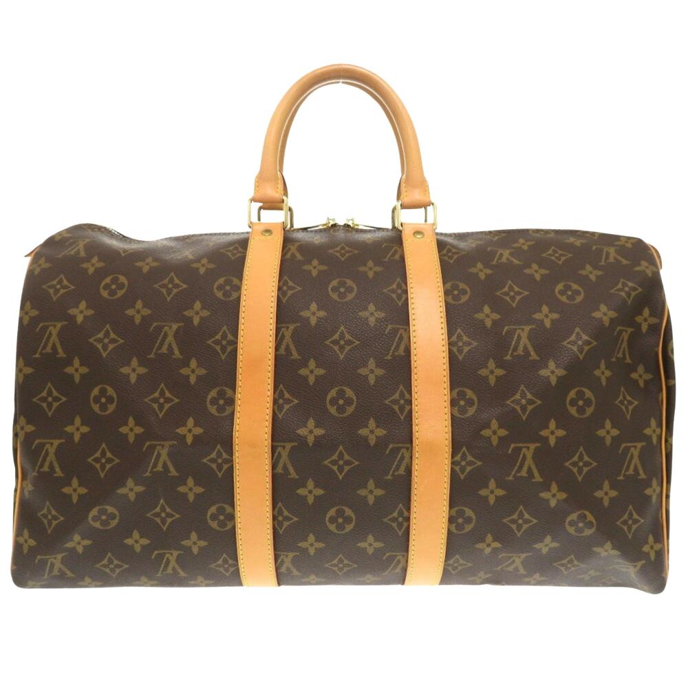 Brown Canvas Louis Vuitton Keepall