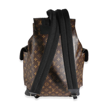 Brown Canvas Louis Vuitton Christopher Backpacks