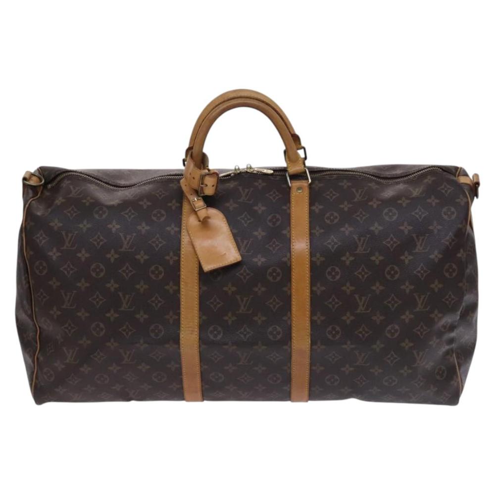 Brown Canvas Louis Vuitton Keepall