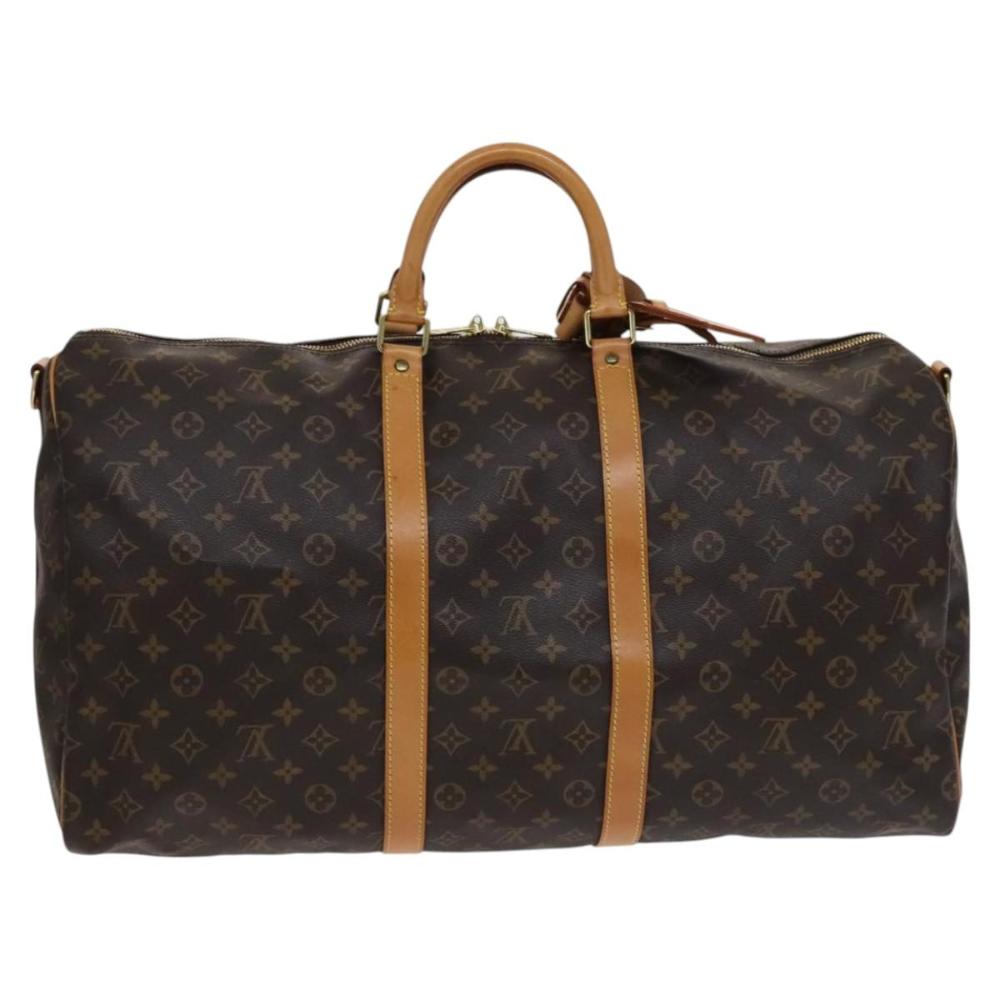 Brown Canvas Louis Vuitton Keepall