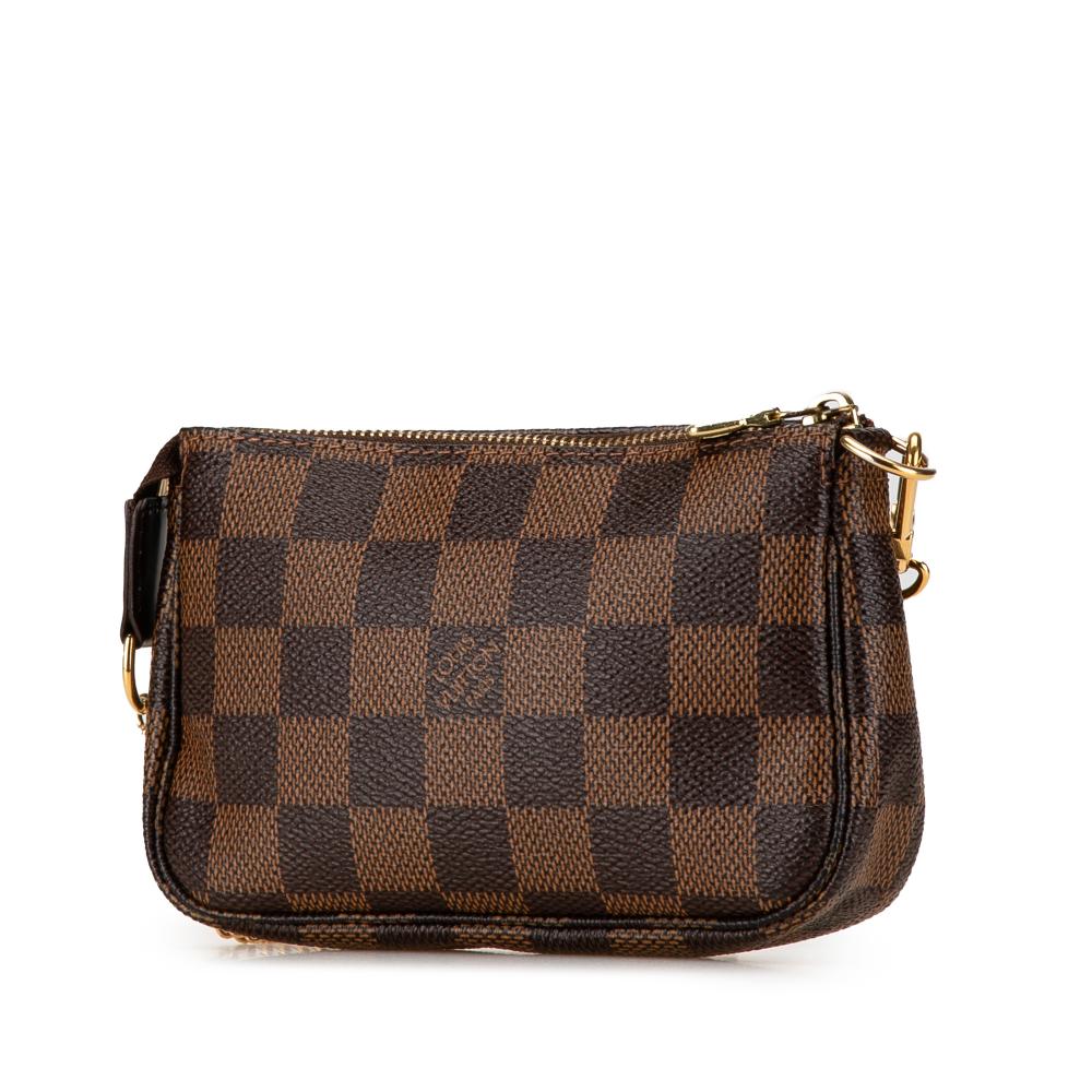 Brown Canvas Louis Vuitton Pochette Accessoires