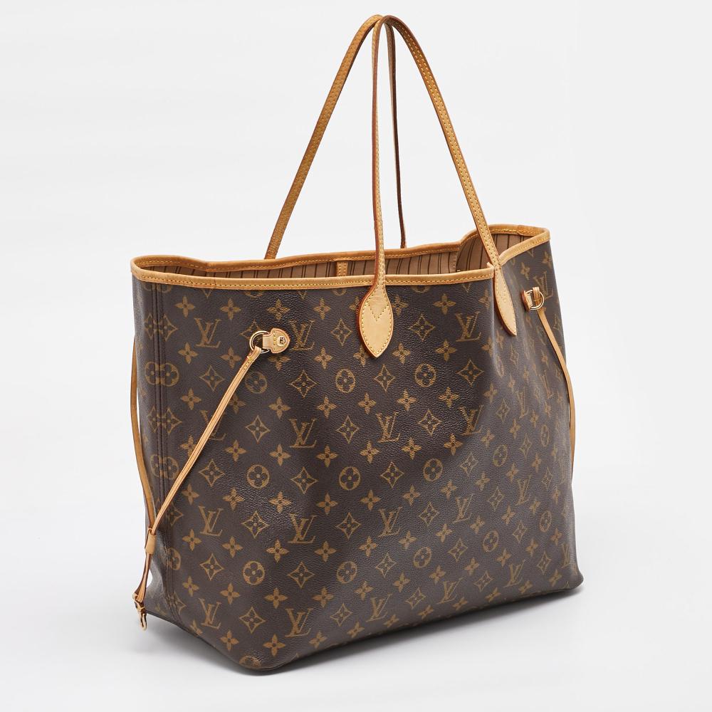 Brown Canvas Louis Vuitton Neverfull