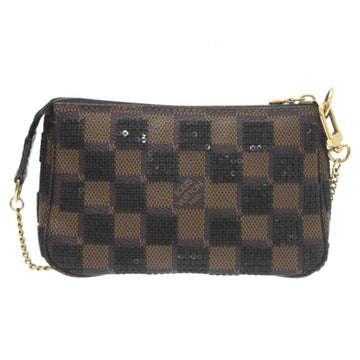 Brown Canvas Louis Vuitton Pochette Accessoires