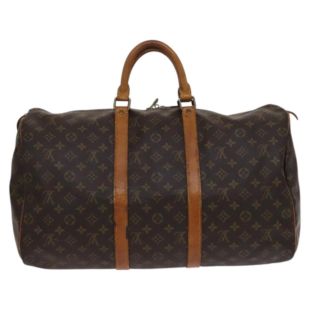Brown Canvas Louis Vuitton Keepall