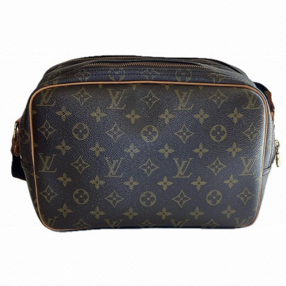 Brown Canvas Louis Vuitton Reporter