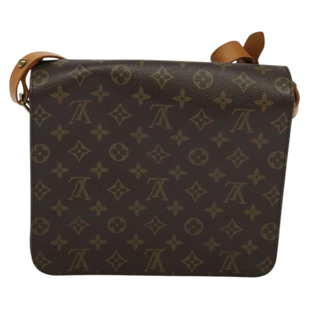 Brown Canvas Louis Vuitton Cartouchiere