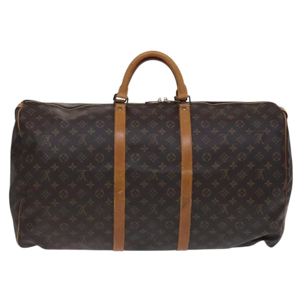 Brown Canvas Louis Vuitton Keepall