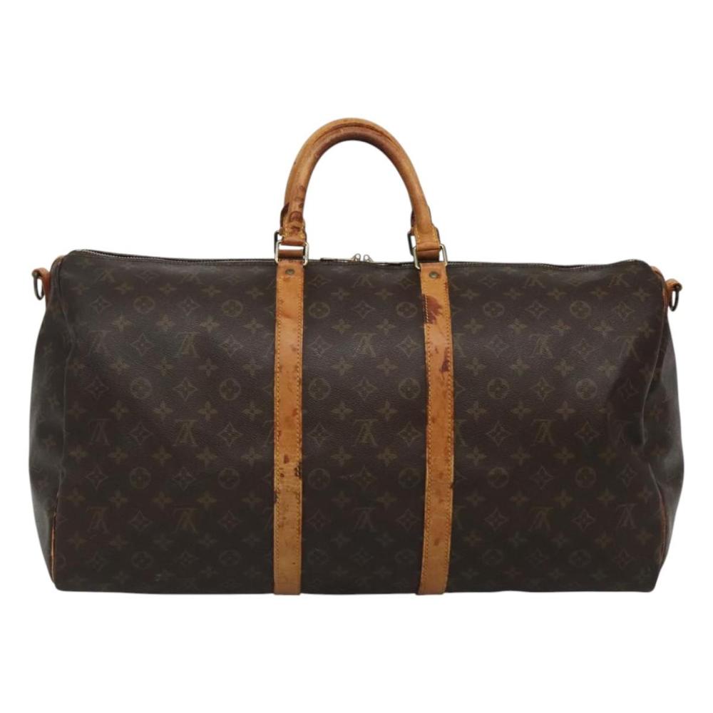 Brown Canvas Louis Vuitton Keepall