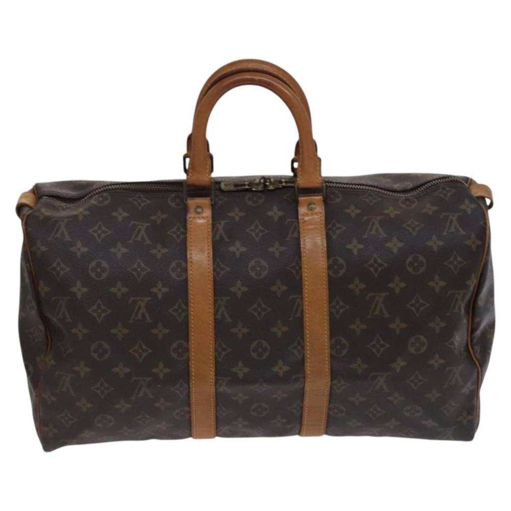 Brown Canvas Louis Vuitton Keepall