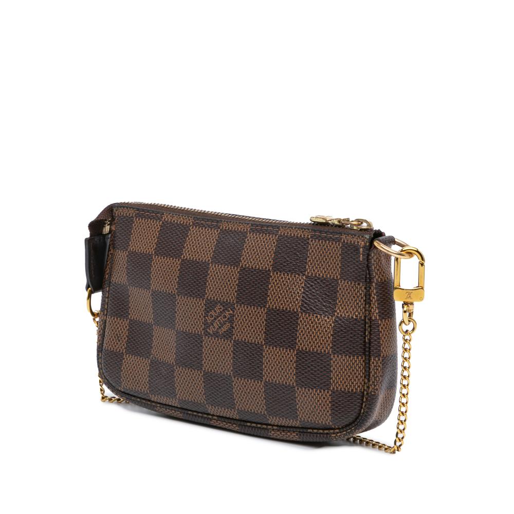 Brown Canvas Louis Vuitton Pochette Accessoires