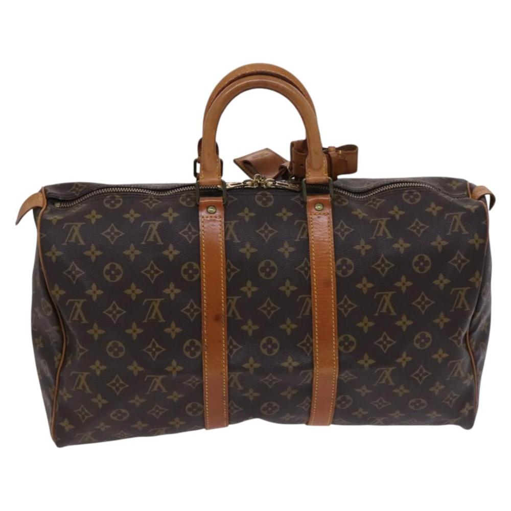 Brown Canvas Louis Vuitton Keepall