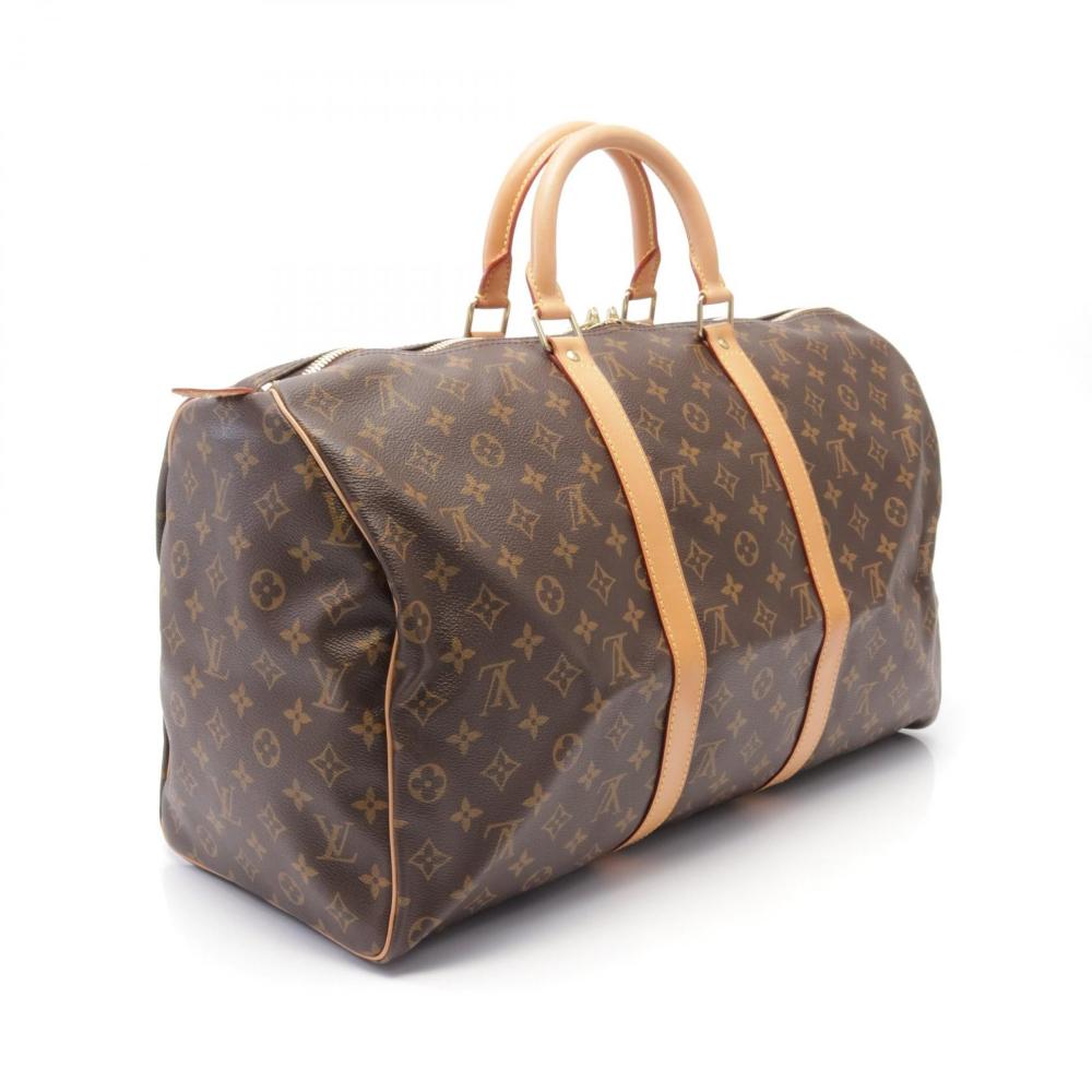 Brown Canvas Louis Vuitton Keepall