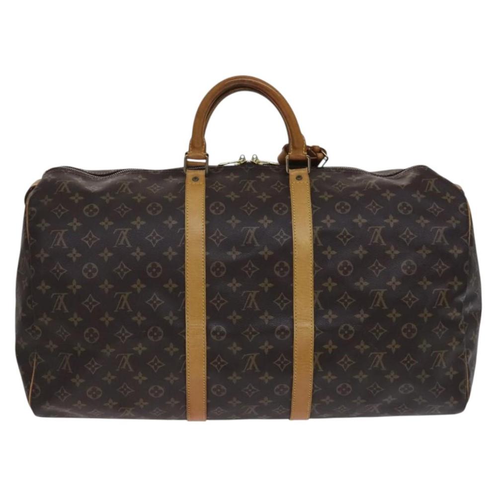 Brown Canvas Louis Vuitton Keepall
