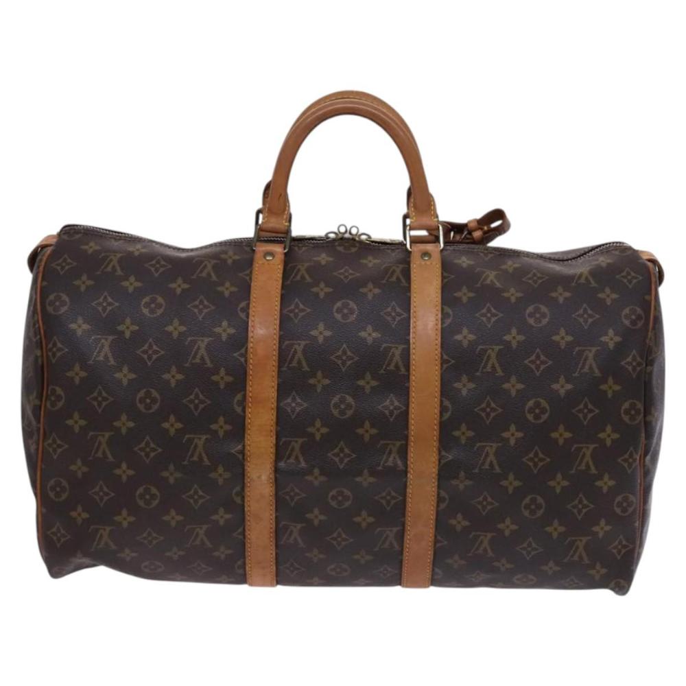 Brown Canvas Louis Vuitton Keepall