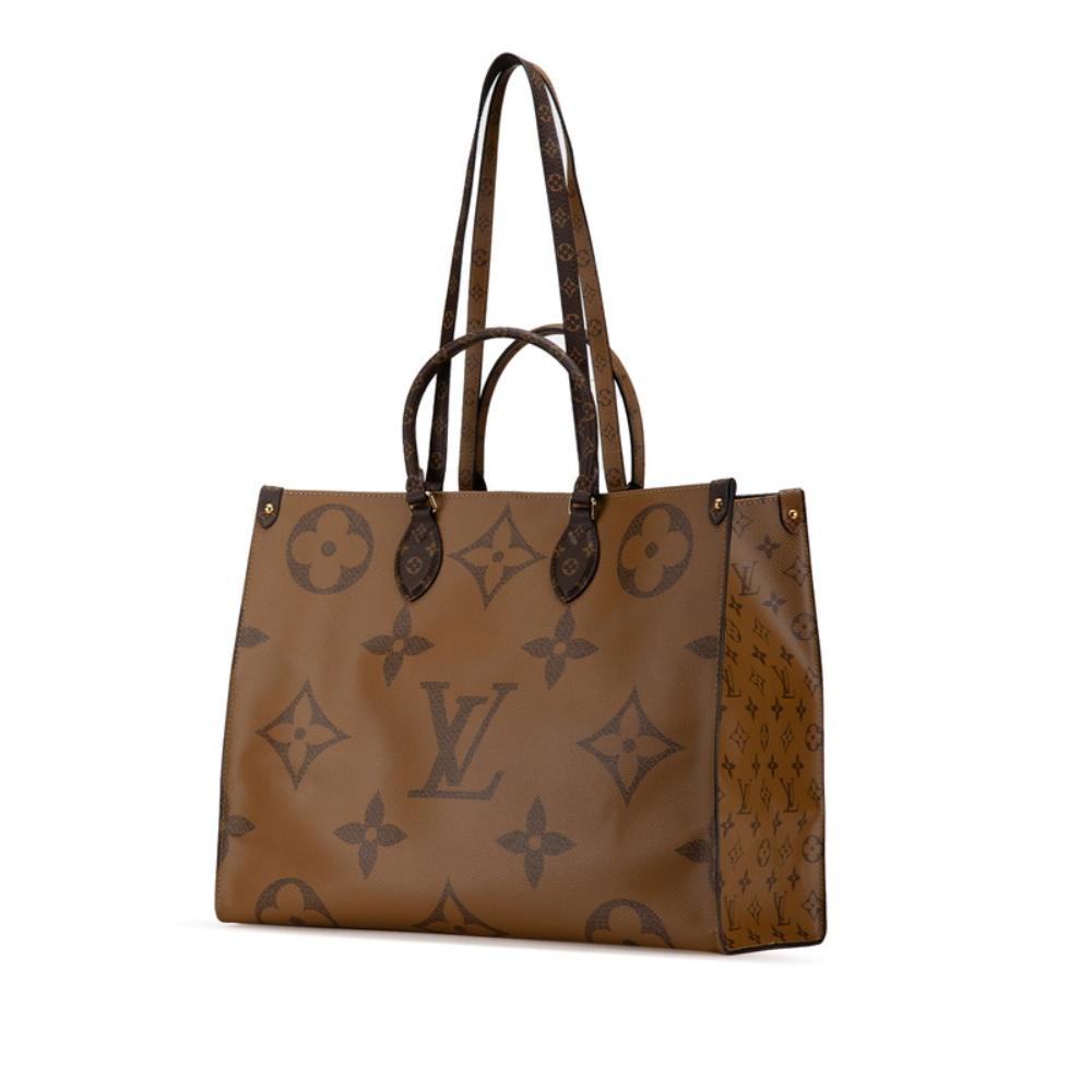 Brown Canvas Louis Vuitton Onthego