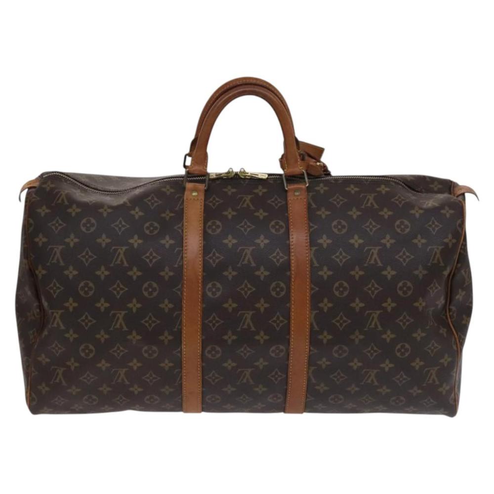 Brown Canvas Louis Vuitton Keepall