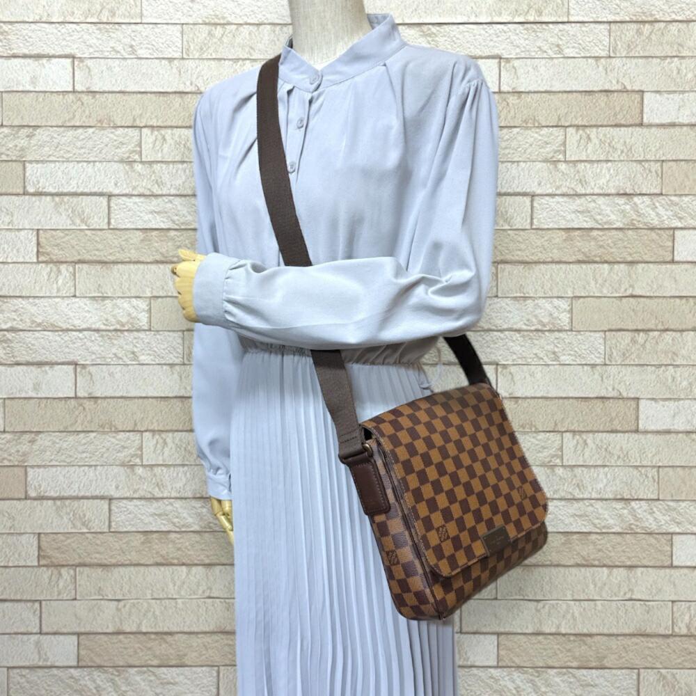 Brown Canvas Louis Vuitton Crossbody Bag