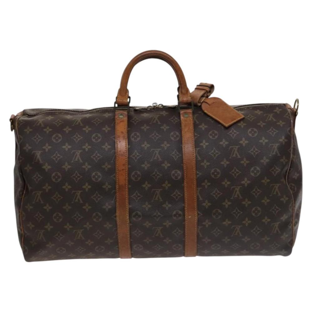 Brown Canvas Louis Vuitton Keepall