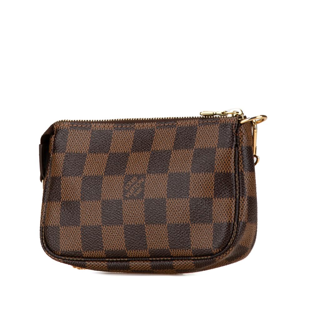 Brown Canvas Louis Vuitton Pochette Accessoires