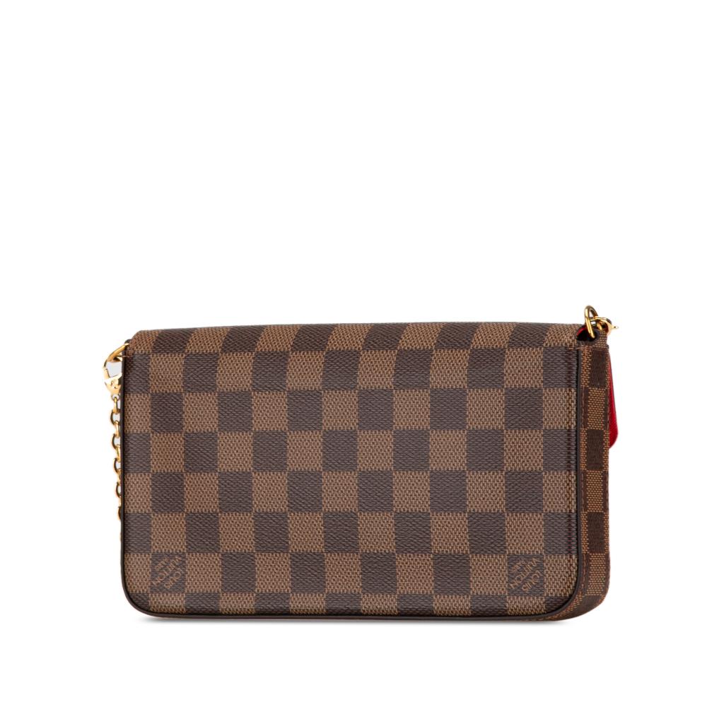 Brown Canvas Louis Vuitton Pochette Felicie