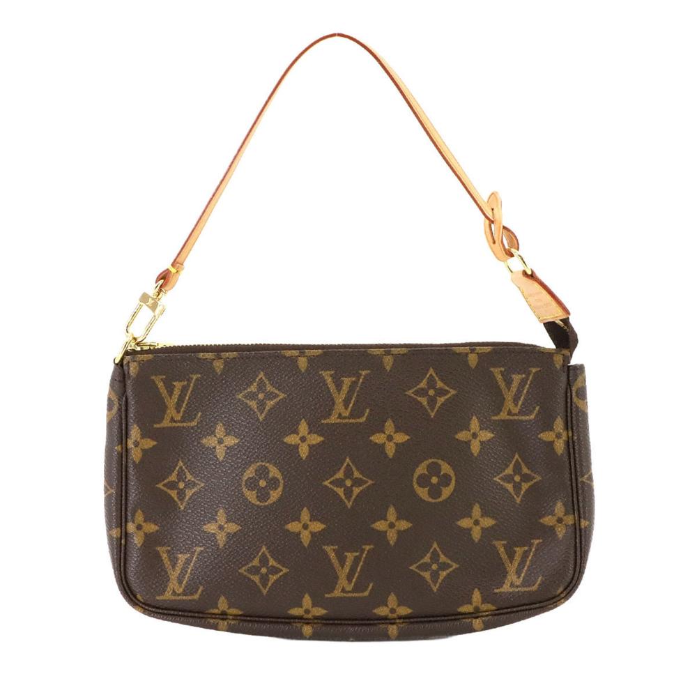 Brown Canvas Louis Vuitton Pochette Accessoires