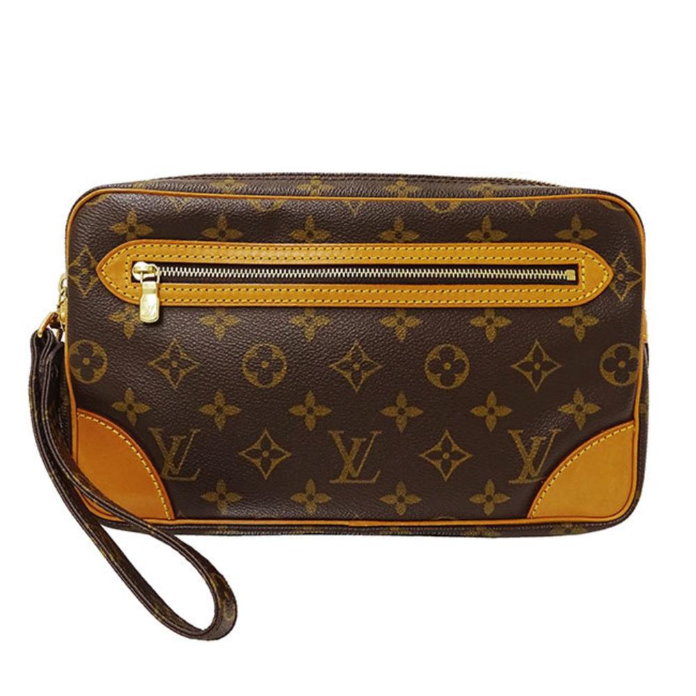 Brown Canvas Louis Vuitton Marly Dragonne