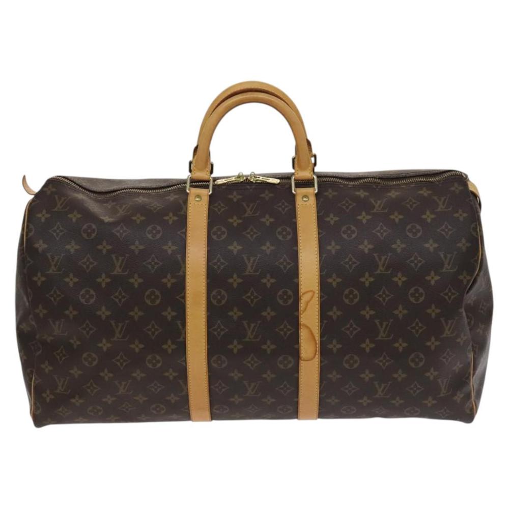 Brown Canvas Louis Vuitton Keepall