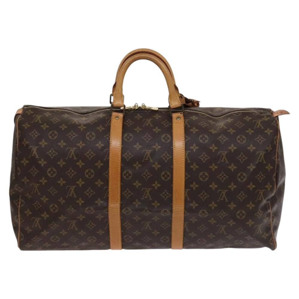 Brown Canvas Louis Vuitton Keepall