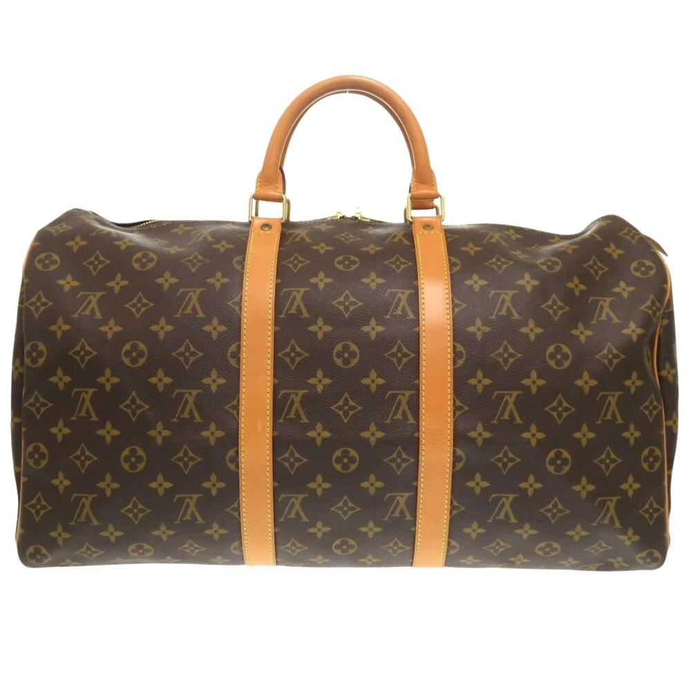 Brown Canvas Louis Vuitton Keepall
