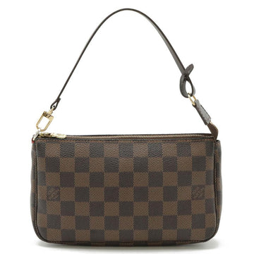 Brown Canvas Louis Vuitton Pochette Accessoires