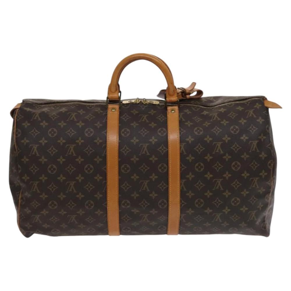 Brown Canvas Louis Vuitton Keepall