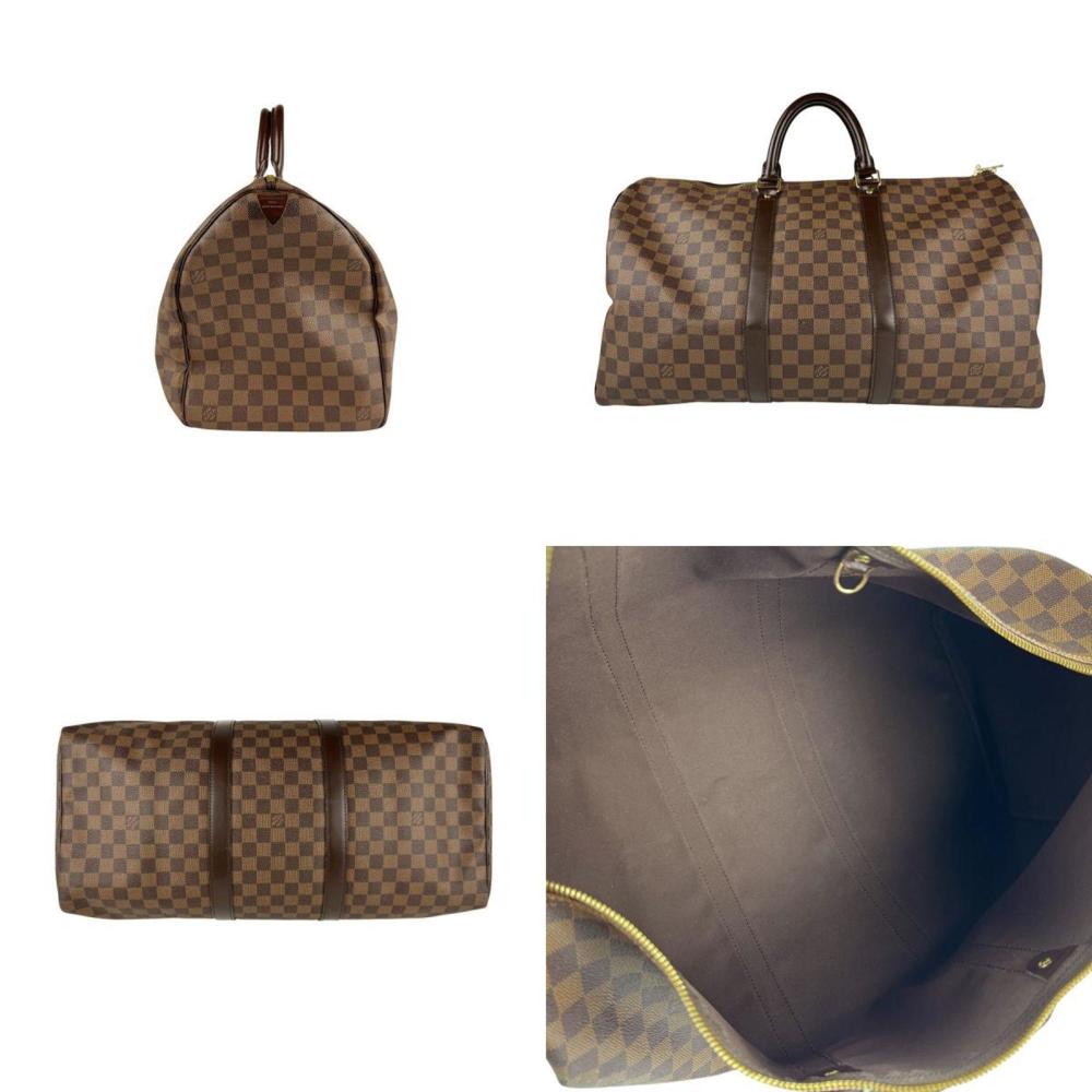 Brown Canvas Louis Vuitton Keepall