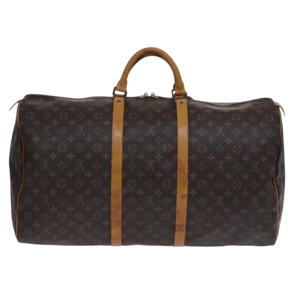 Brown Canvas Louis Vuitton Keepall