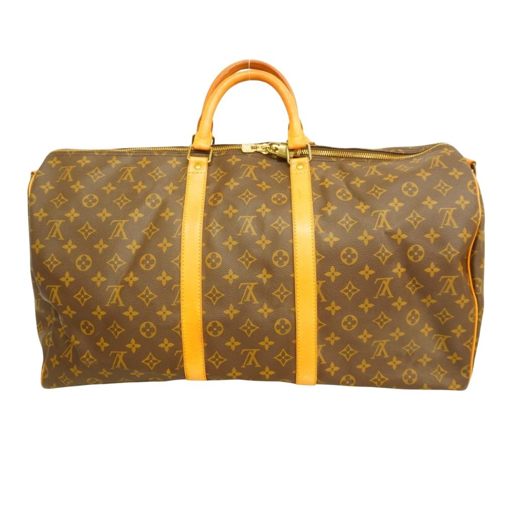 Brown Canvas Louis Vuitton Keepall