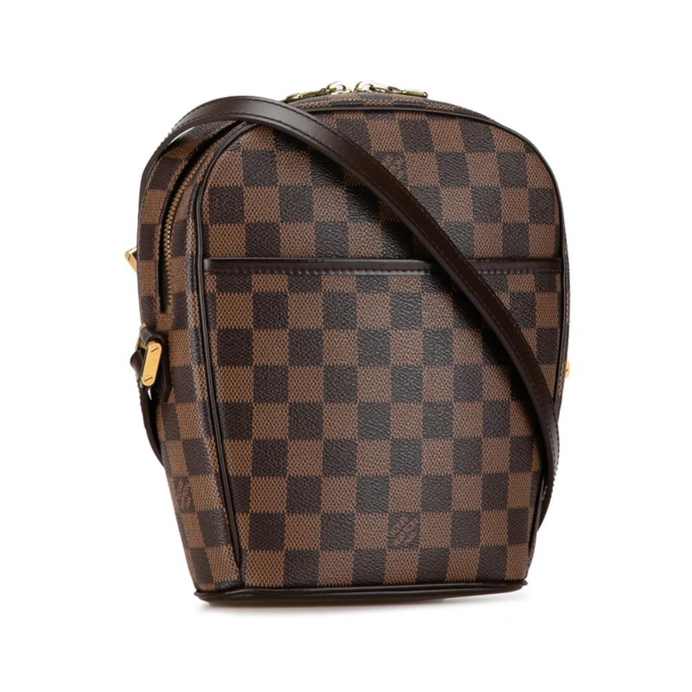 Brown Canvas Louis Vuitton Damier Ebene Ipanema