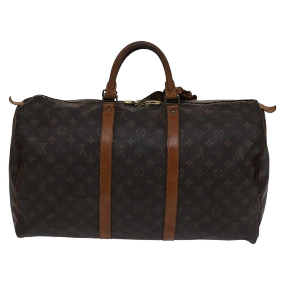 Brown Canvas Louis Vuitton Keepall