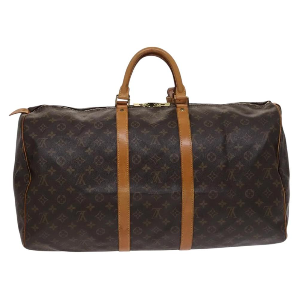 Brown Canvas Louis Vuitton Keepall