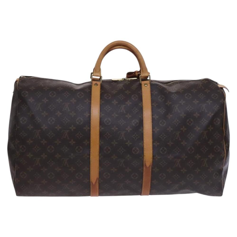 Brown Canvas Louis Vuitton Keepall