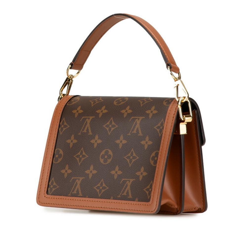 Brown Canvas Louis Vuitton Dauphine
